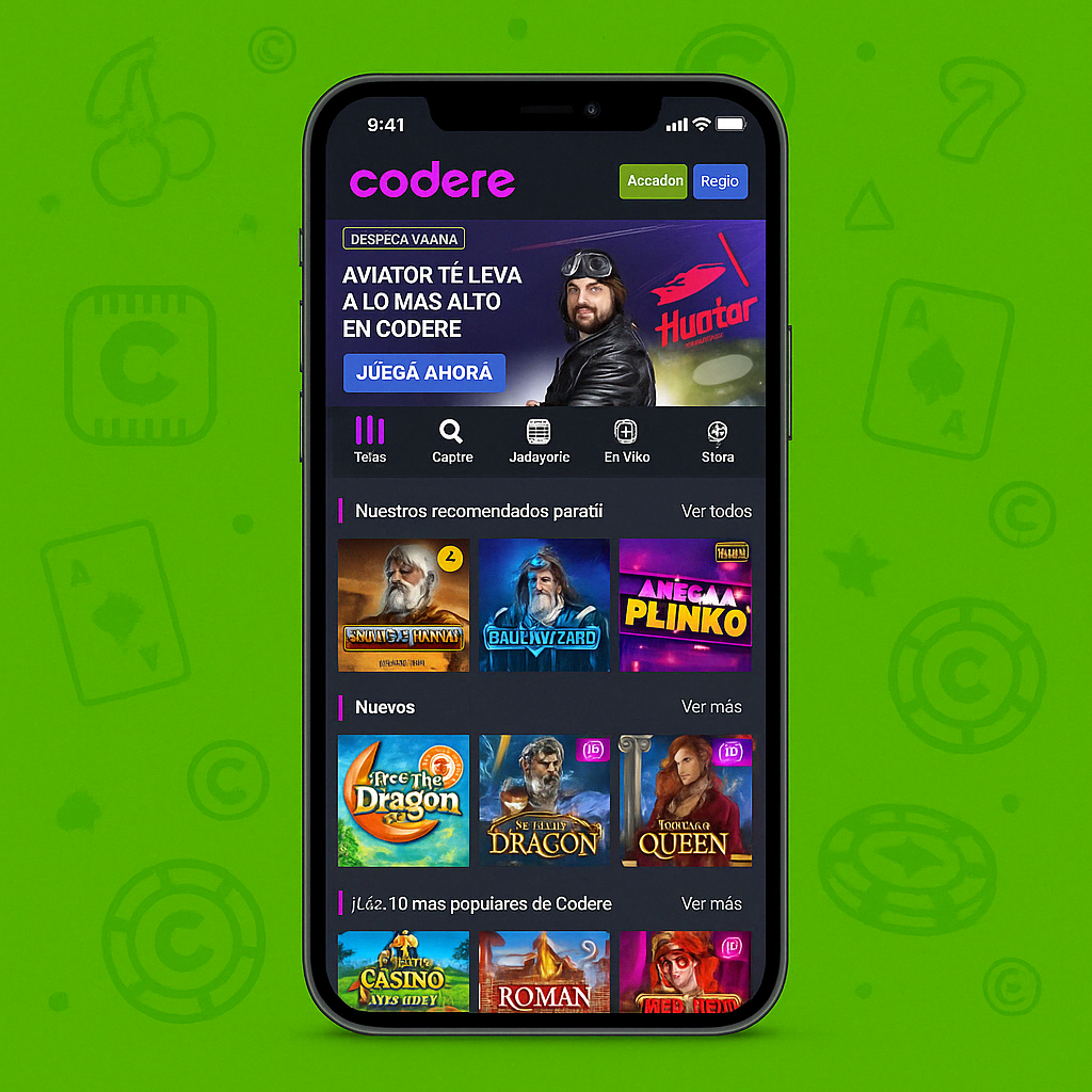 Codere Casino móvil — mejores slots